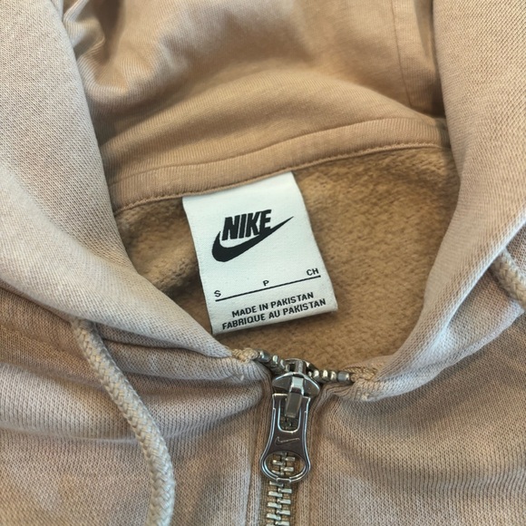 Nike Women Tan Brown Sportswear Phoenix Fleece Oversize Full-Zip Hoodie Size S - Picture 6 of 11